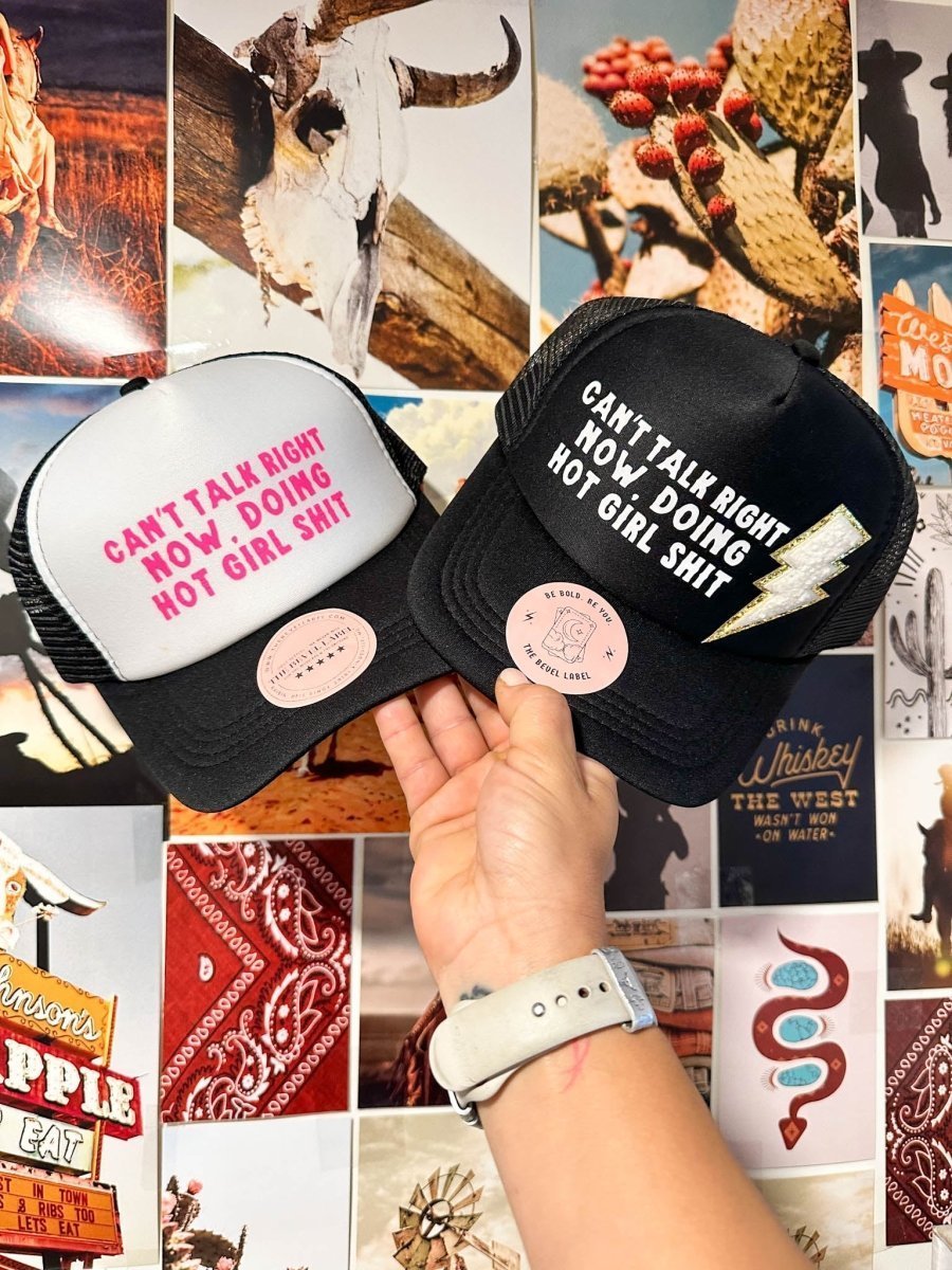Can't Talk Hot Girl Bolt Hat | trucker hat | Can't Talk Hot Girl Bolt Hat | trucker hat | Can't Talk Hot Girl Bolt Hat - trucker hat