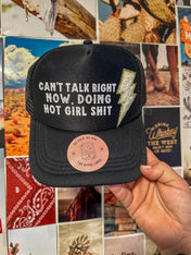 Can't Talk Hot Girl Bolt Hat | trucker hat | Can't Talk Hot Girl Bolt Hat | trucker hat | Can't Talk Hot Girl Bolt Hat - trucker hat