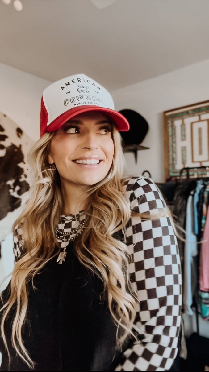 Checkmate Sheer Top - The Bevel Label