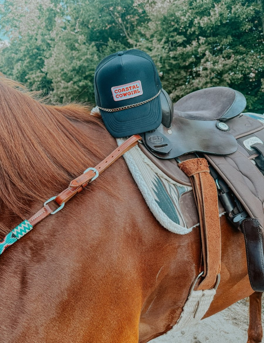 "Coastal Cowgirl" Western Trucker Hat — Bachelorette & Beach Girls Weekend | trucker hat | "Coastal Cowgirl" Western Trucker Hat — Bachelorette & Beach Girls Weekend