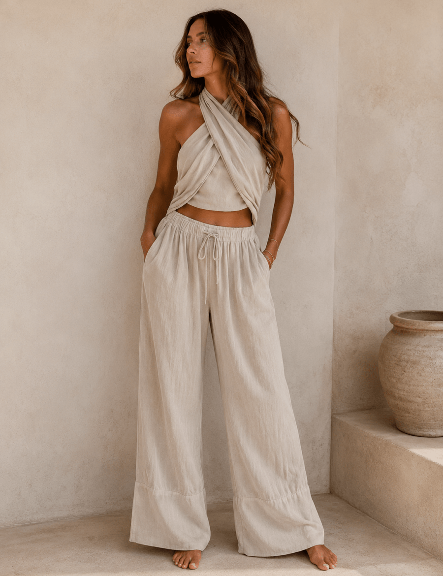 Coastal Crush Set | Cream Vacation Outfit | Coastal Cowgirl Two Piece Set | two piece set | Coastal Crush Set | Cream Vacation Outfit | Coastal Cowgirl Two Piece Set