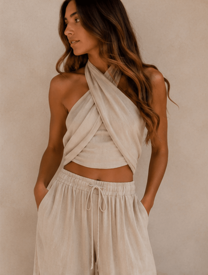 Coastal Crush Set | Cream Vacation Outfit | Coastal Cowgirl Two Piece Set | two piece set | Coastal Crush Set | Cream Vacation Outfit | Coastal Cowgirl Two Piece Set