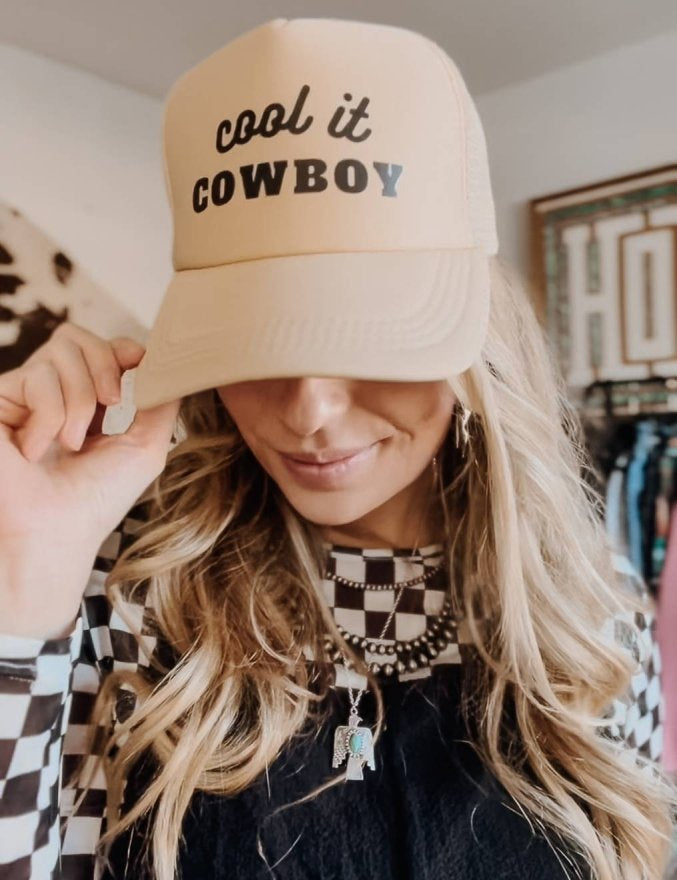 Cool It Cowboy Hat - trucker hat