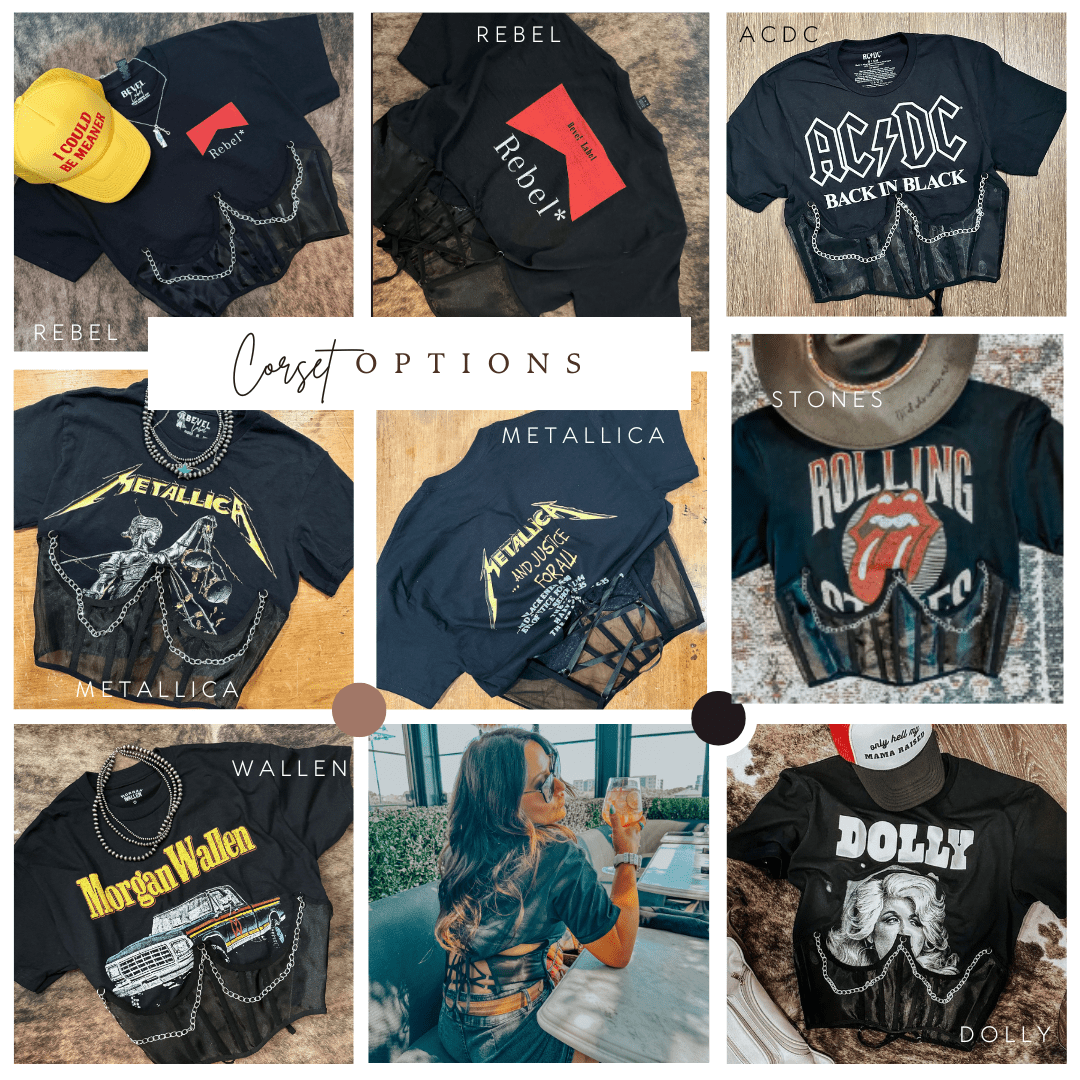 Cori Corset T-Shirt Corset Concert Top | Shirts & Tops | Cori Corset T-Shirt Corset Concert Top