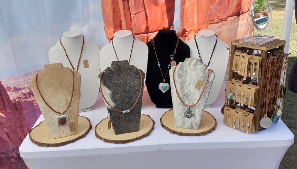 Cowhide Necklace Jewelry Stand | jewelry holder | Cowhide Necklace Jewelry Stand