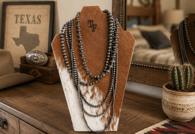 Cowhide Necklace Jewelry Stand | jewelry holder | Cowhide Necklace Jewelry Stand