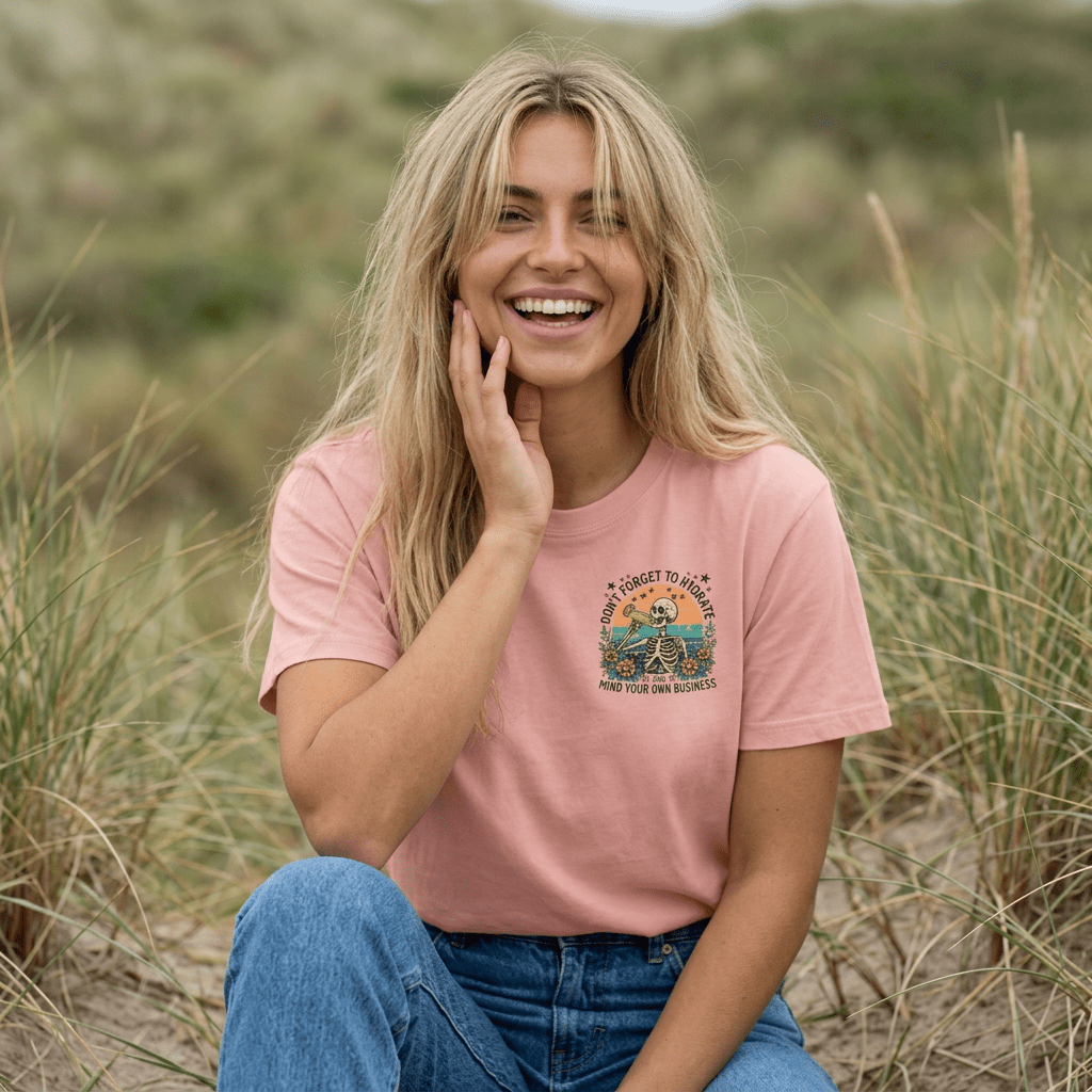 Don’t Forget to Hydrate Semi - Cropped Graphic Tee | T-Shirt | Don’t Forget to Hydrate Semi - Cropped Graphic Tee
