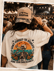 "Don't Forget to Hydrate" Semi-Cropped Western Graphic Tee — Funny Bachelorette & Girls Trip Tee | T-Shirt | "Don't Forget to Hydrate" Semi-Cropped Western Graphic Tee — Funny Bachelorette & Girls Trip Tee