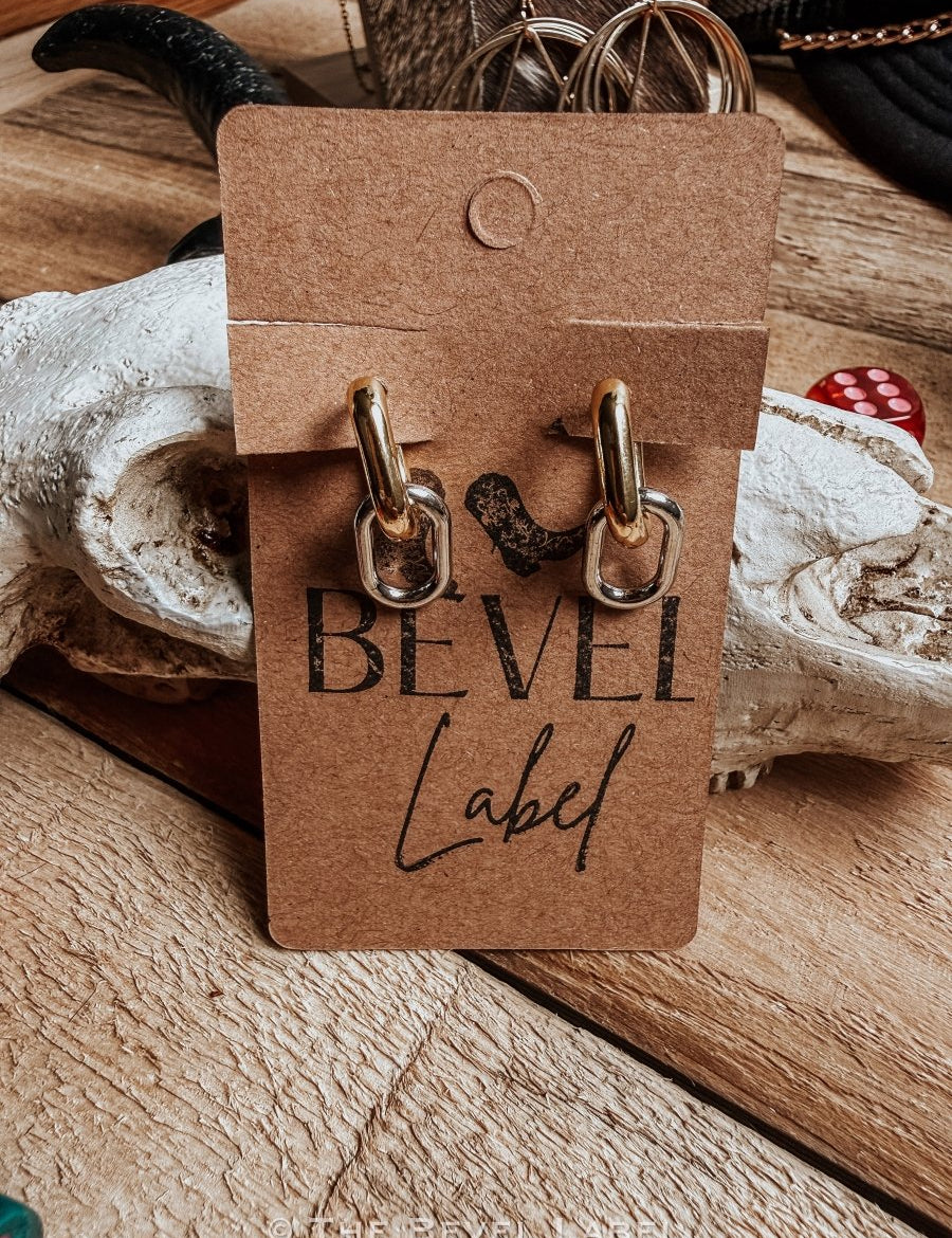 Double Take Link Earrings – Mixed Metal | jewerly | Double Take Link Earrings – Mixed Metal