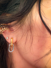 Double Take Link Earrings – Mixed Metal | jewerly | Double Take Link Earrings – Mixed Metal
