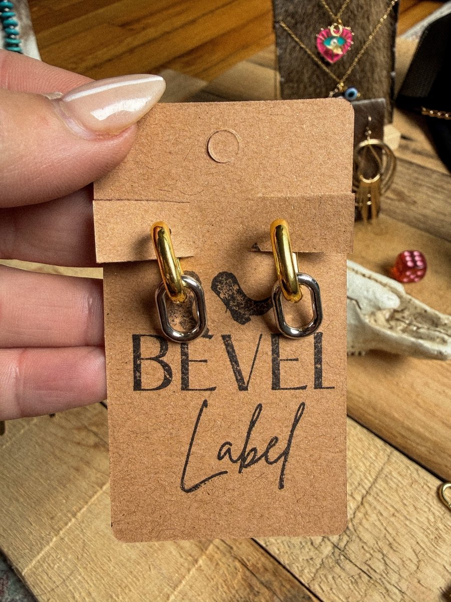 Double Take Link Earrings – Mixed Metal | jewerly | Double Take Link Earrings – Mixed Metal