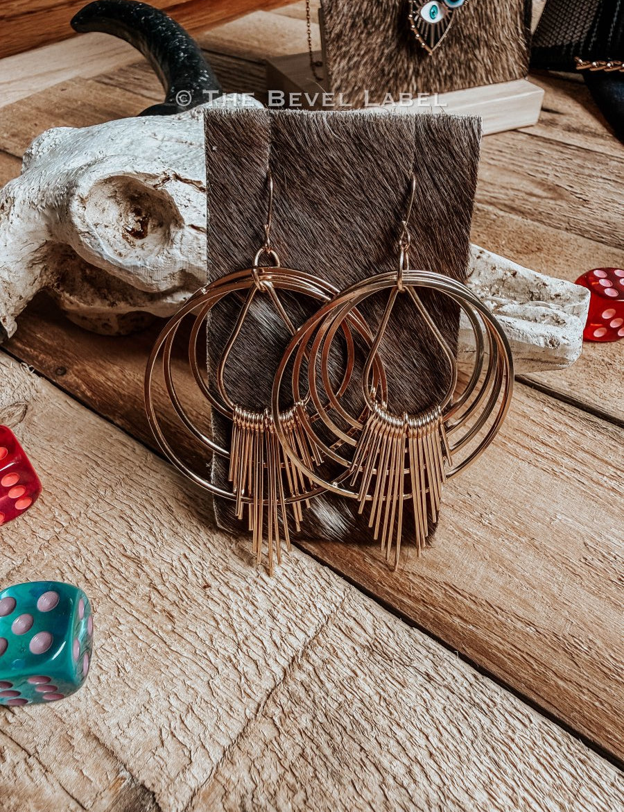 Fleetwood Earrings – Gold Tassel Fringe Western Dangle Earrings | Boho Statement Cowgirl Jewelry | jewerly | Fleetwood Earrings – Gold Tassel Fringe Western Dangle Earrings | Boho Statement Cowgirl Jewelry