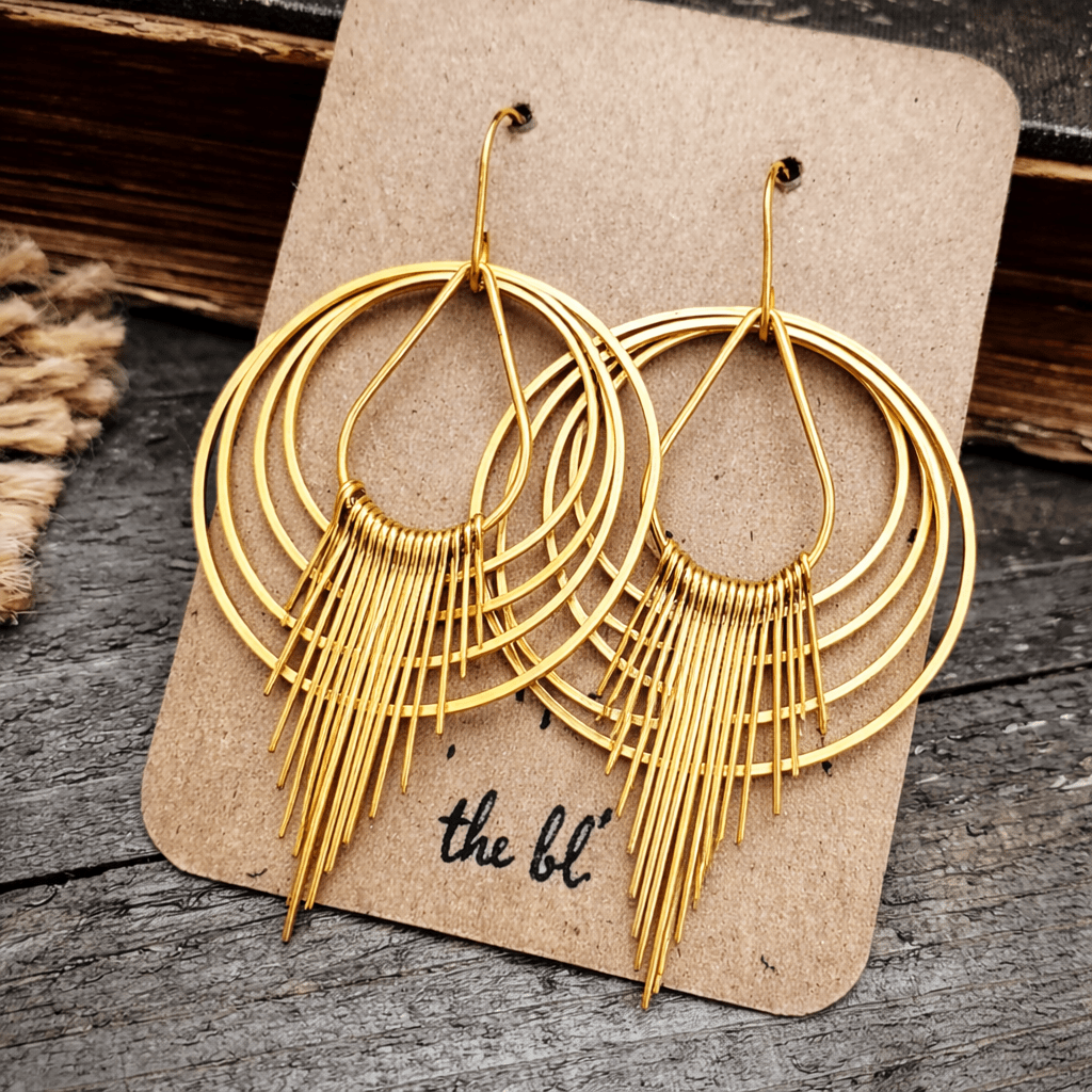 Fleetwood Earrings – Gold Tassel Fringe Western Dangle Earrings | Boho Statement Cowgirl Jewelry | jewerly | Fleetwood Earrings – Gold Tassel Fringe Western Dangle Earrings | Boho Statement Cowgirl Jewelry