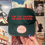 "Friends In Low Places" Western Trucker Hat — Nashville Bachelorette & Country Girls