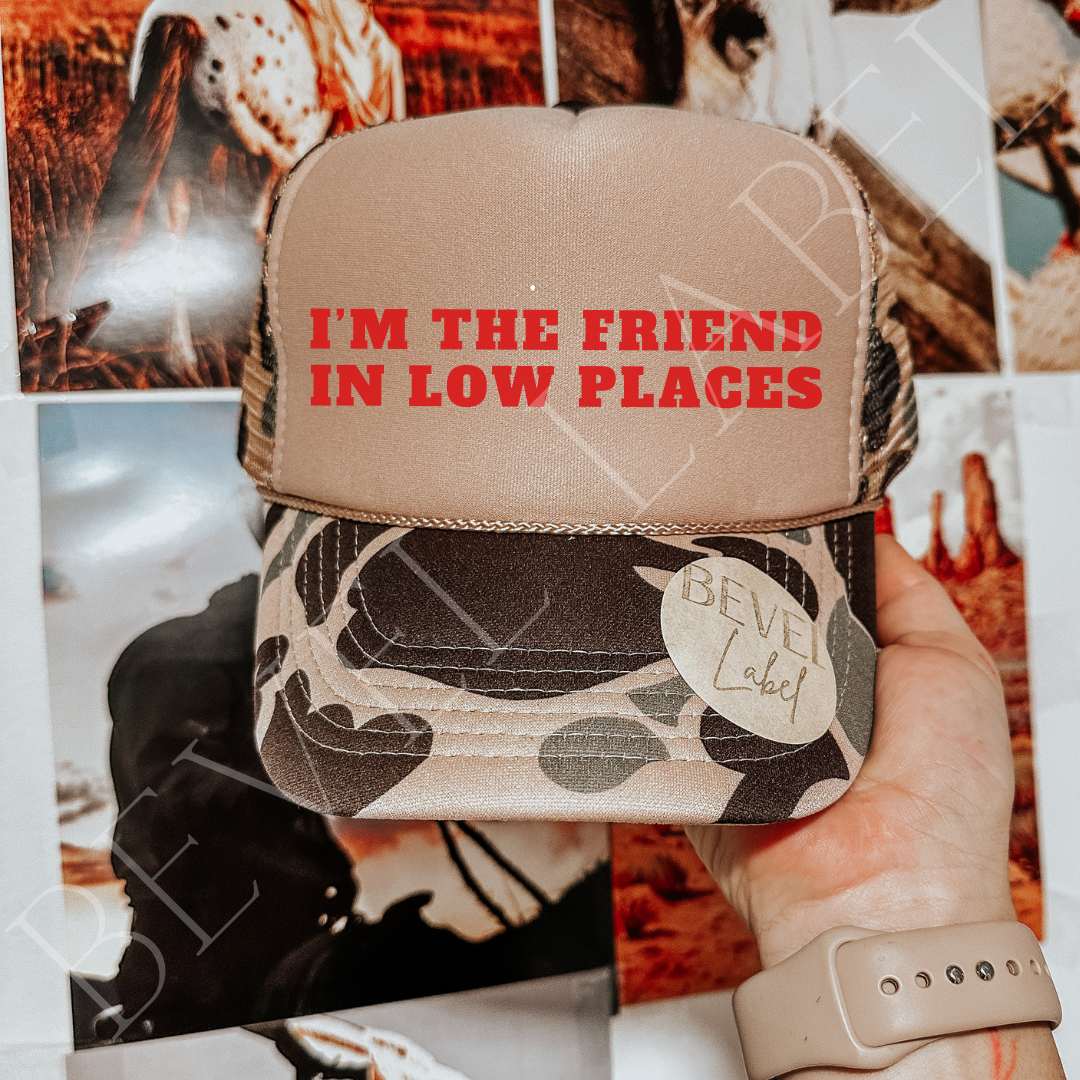 Friends In Low Places Trucker Hat | trucker hat | Friends In Low Places Trucker Hat