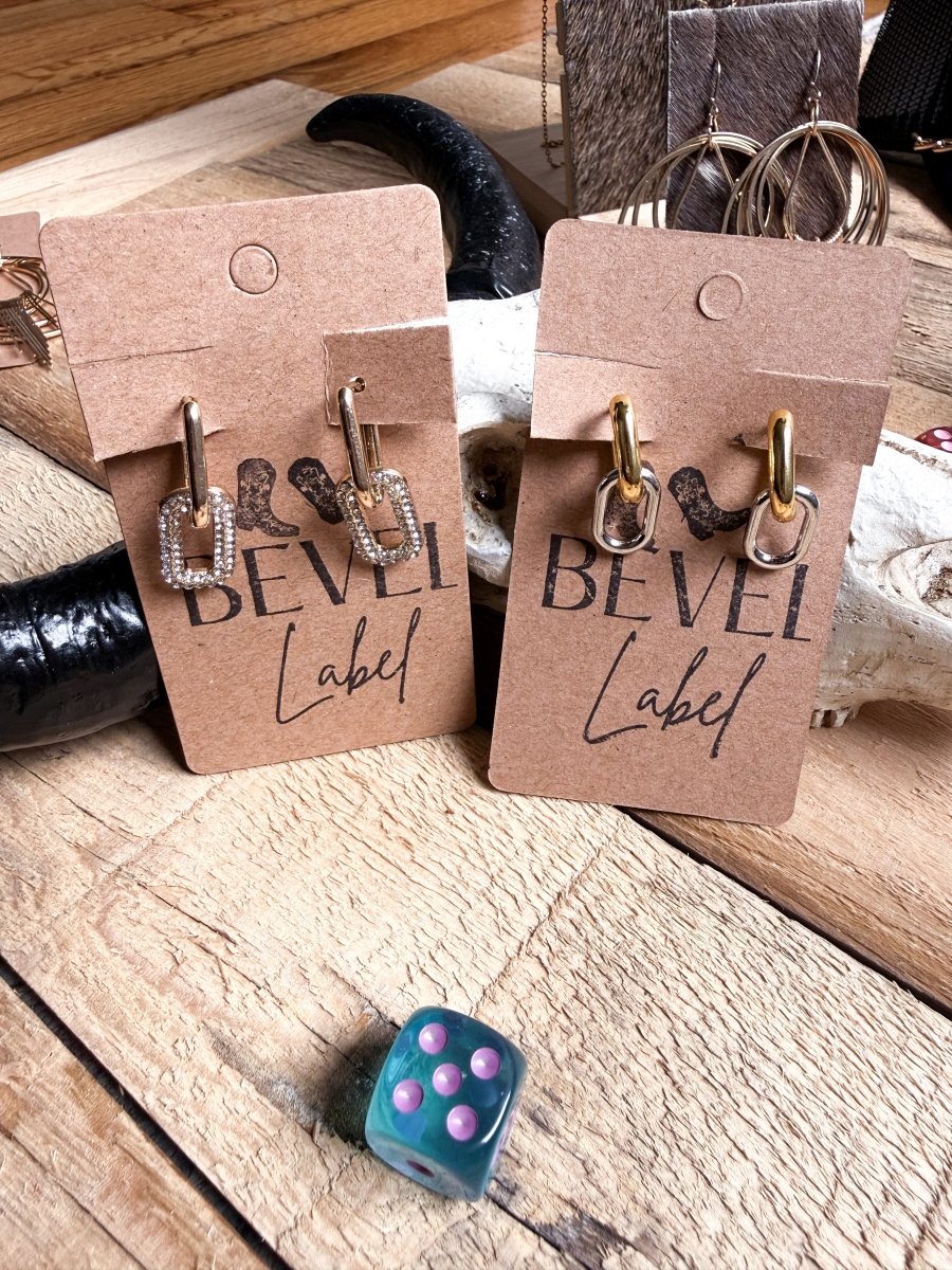 Gold Link Drop Earrings – Crystal Chain Statement | jewerly | Gold Link Drop Earrings – Crystal Chain Statement