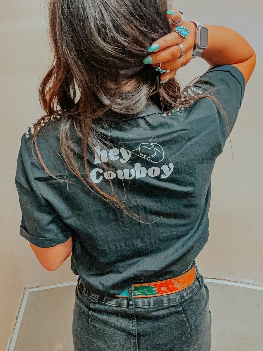 Hey Cowboy Fringe Top - Shirts & Tops