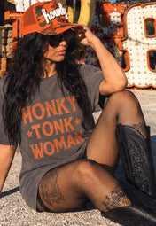 Honky Tonk Angel O/S Top - tee dress