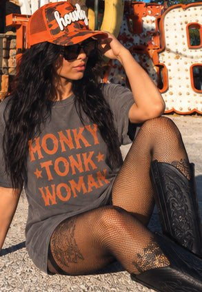 Honky Tonk Angel O/S Top - tee dress