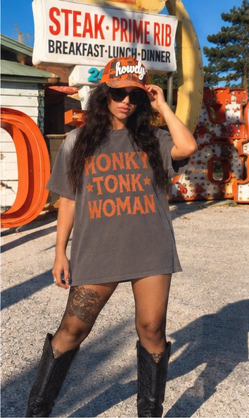 Honky Tonk Angel O/S Top - tee dress