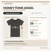 Honky Tonk Angel O/S Top - tee dress