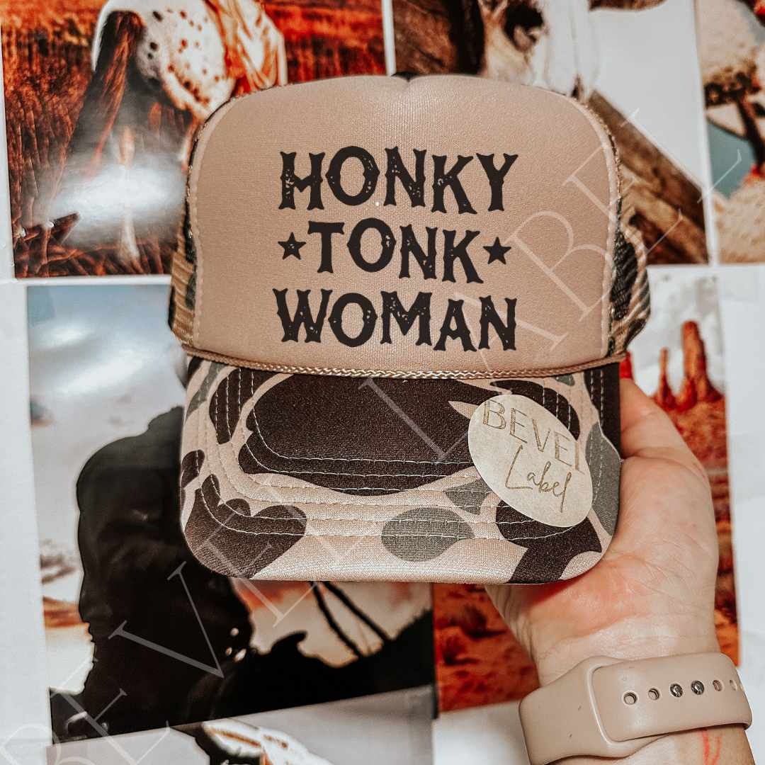 Honky Tonk Woman Trucker Hat - trucker hat