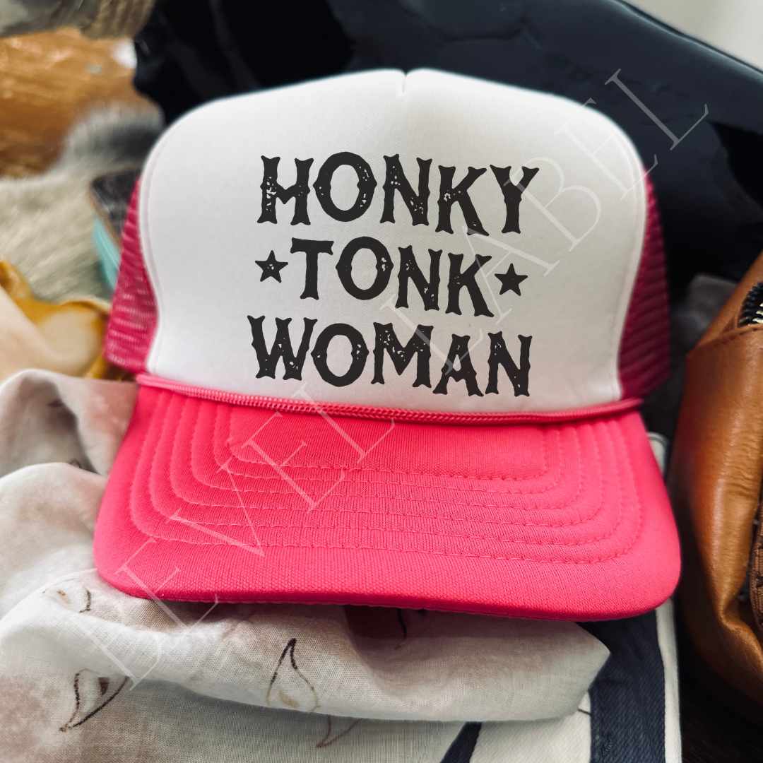 Honky Tonk Woman Trucker Hat - trucker hat