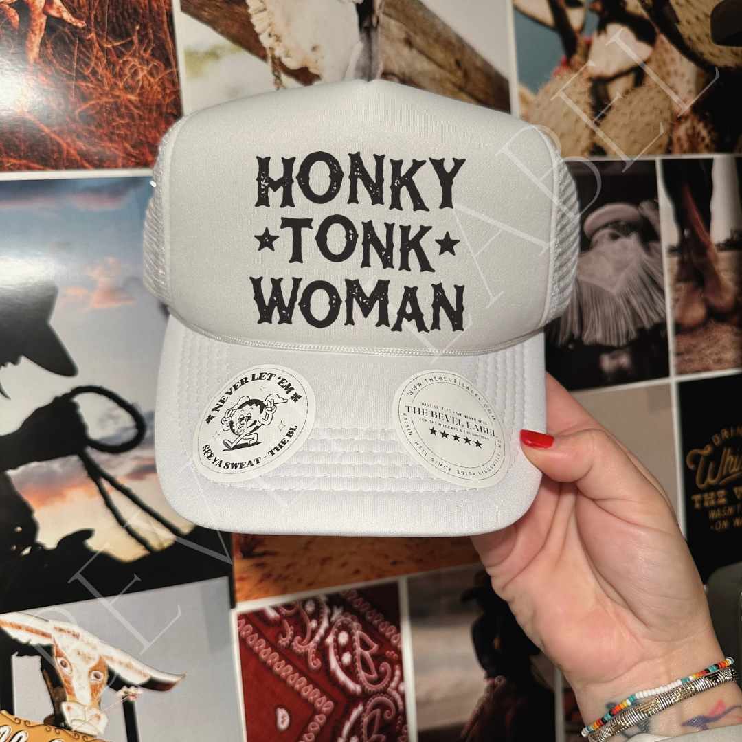 Honky Tonk Woman Trucker Hat - trucker hat