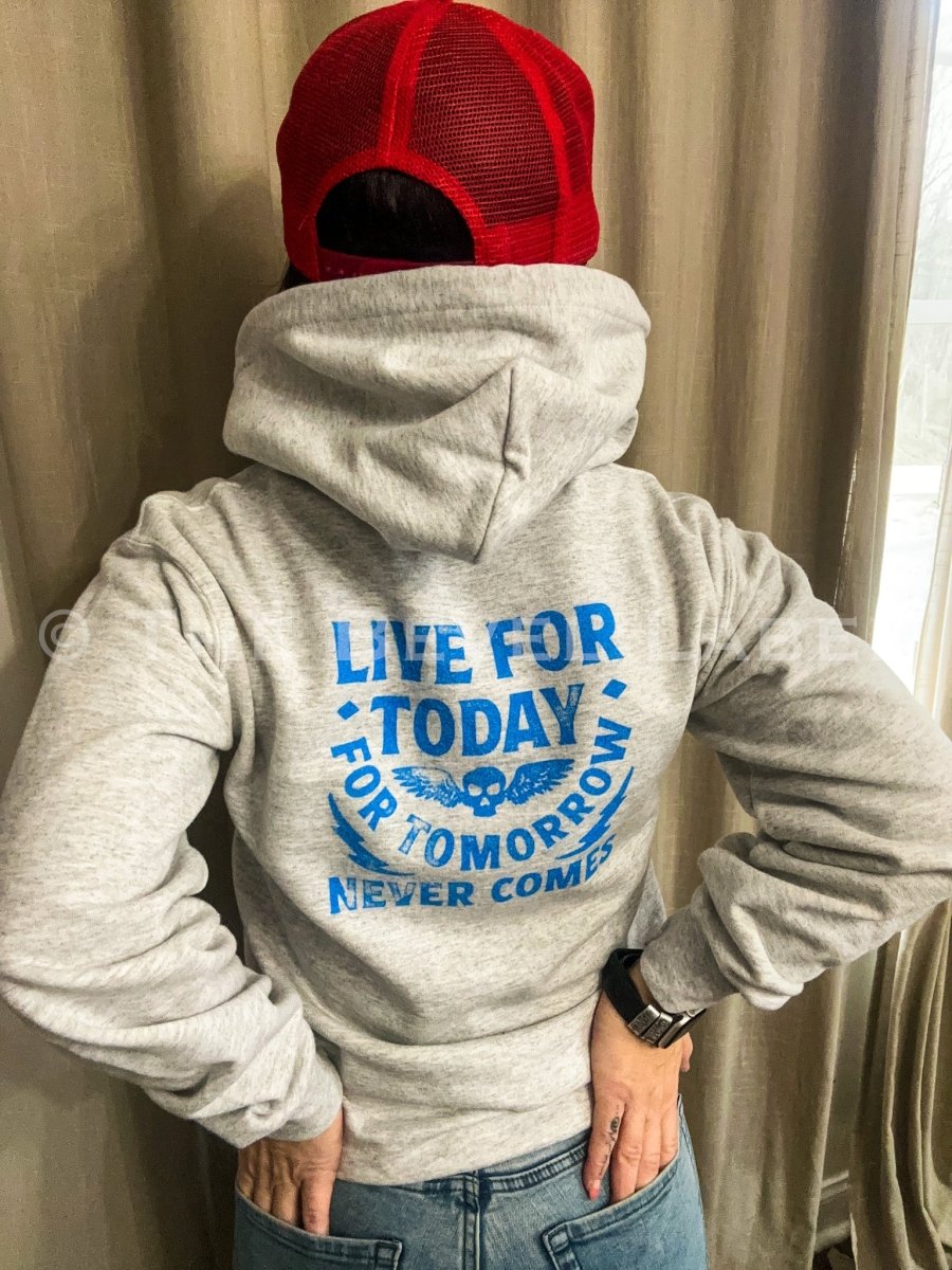 Ladies Everything's Fine Just Living Hoodie - Hoodie