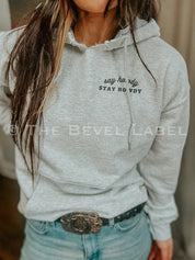 Ladies Say Howdy Pretty Little Poison Grey Country Cowgirl Hoodie - Hoodie