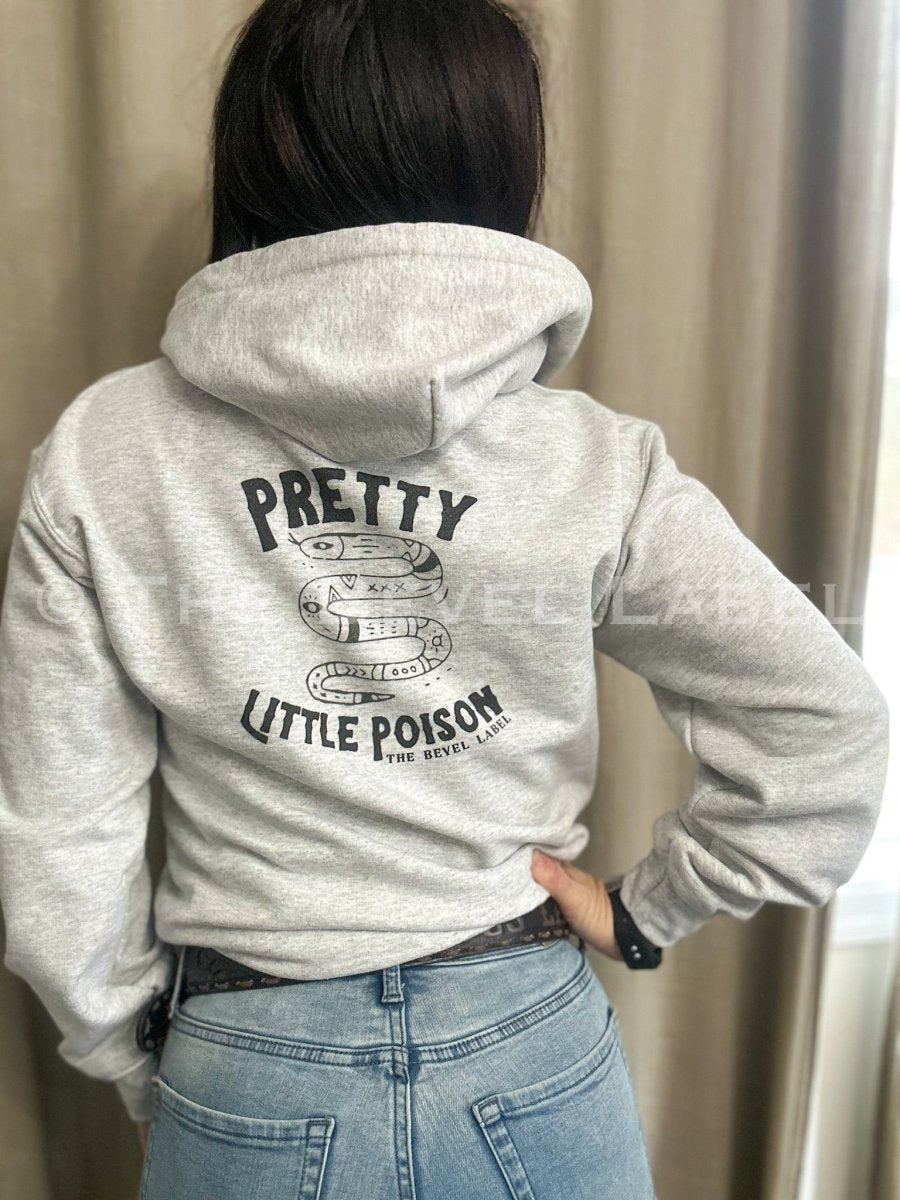 Ladies Say Howdy Pretty Little Poison Grey Country Cowgirl Hoodie - Hoodie