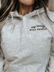 Ladies Say Howdy Pretty Little Poison Grey Country Cowgirl Hoodie | Hoodie |