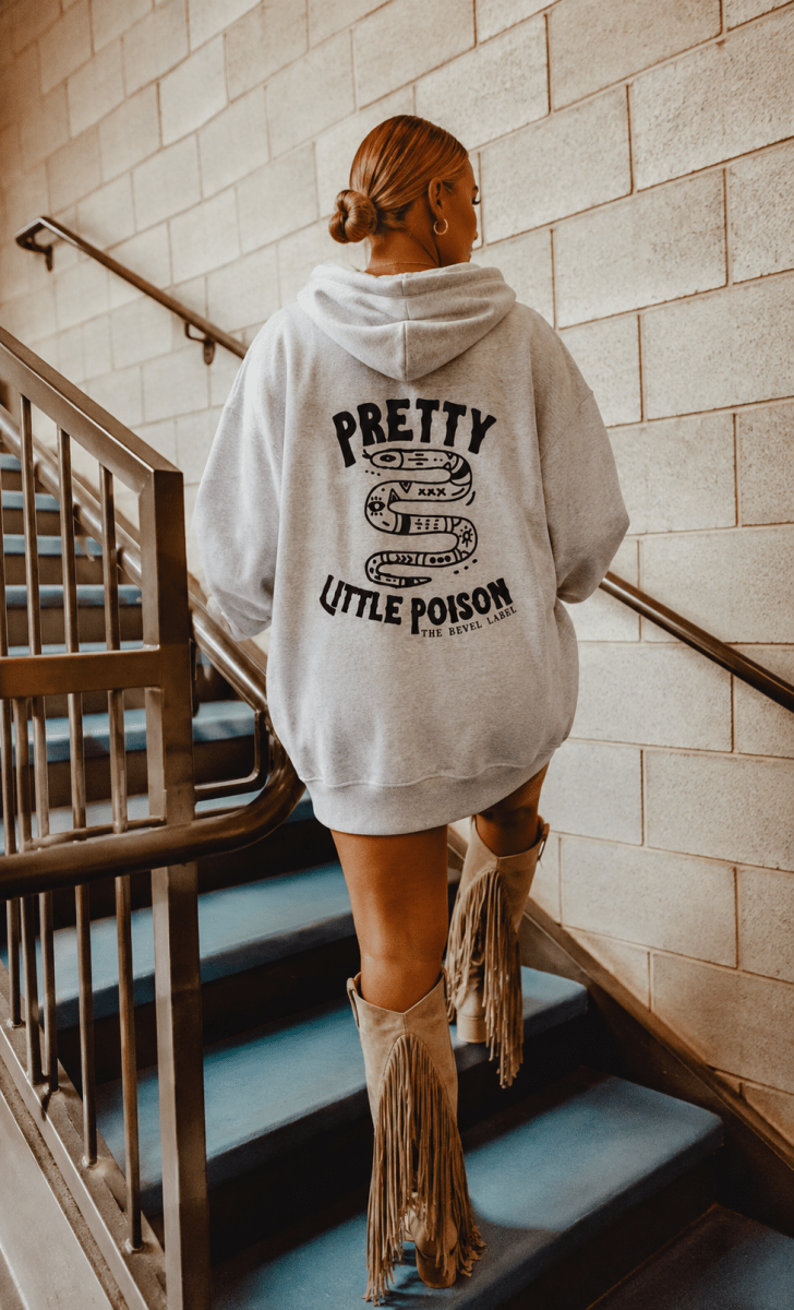 Ladies Say Howdy Pretty Little Poison Grey Country Cowgirl Hoodie | Hoodie | Ladies Say Howdy Pretty Little Poison Grey Country Cowgirl Hoodie