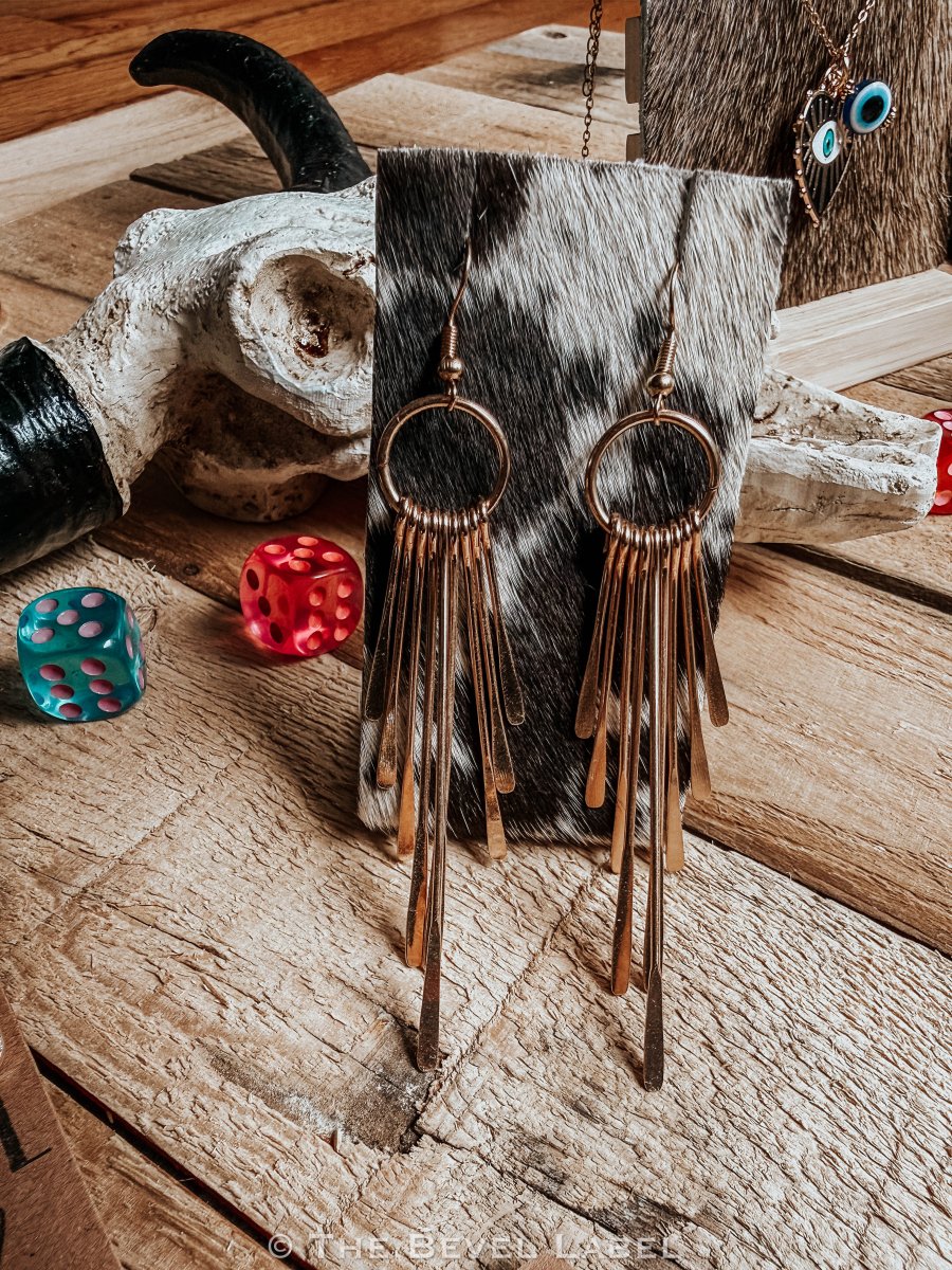 Lassie Tassels – Gold Fringe Western Dangle Earrings | Lightweight Boho Statement Earrings | jewerly | Lassie Tassels – Gold Fringe Western Dangle Earrings | Lightweight Boho Statement Earrings
