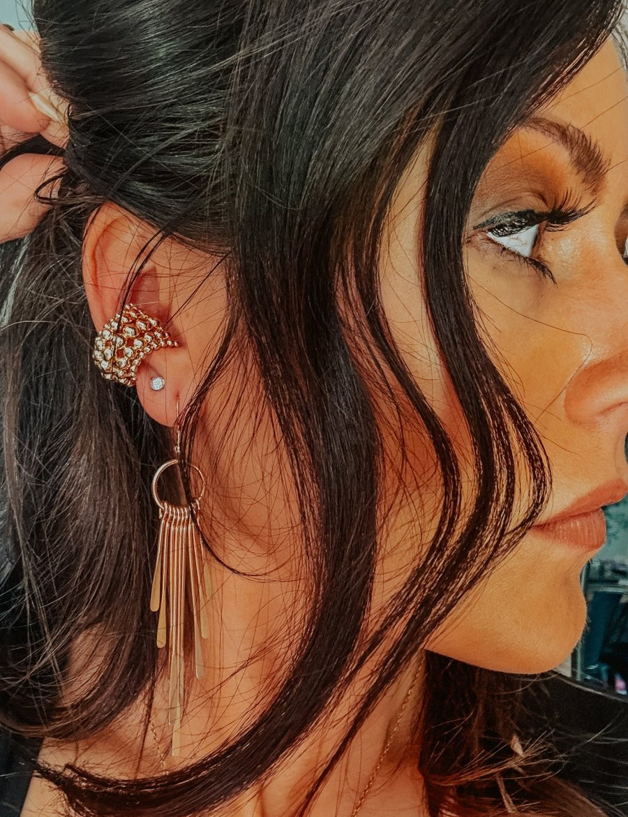 Lassie Tassels – Gold Fringe Western Dangle Earrings | Lightweight Boho Statement Earrings | jewerly | Lassie Tassels – Gold Fringe Western Dangle Earrings | Lightweight Boho Statement Earrings