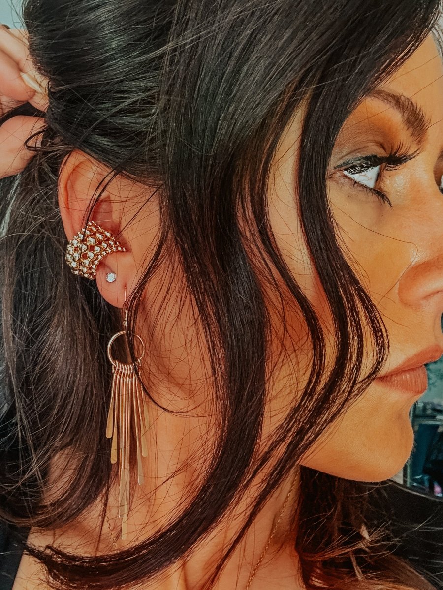 Lassie Tassels – Gold Fringe Western Dangle Earrings | Lightweight Boho Statement Earrings | jewerly | Lassie Tassels – Gold Fringe Western Dangle Earrings | Lightweight Boho Statement Earrings