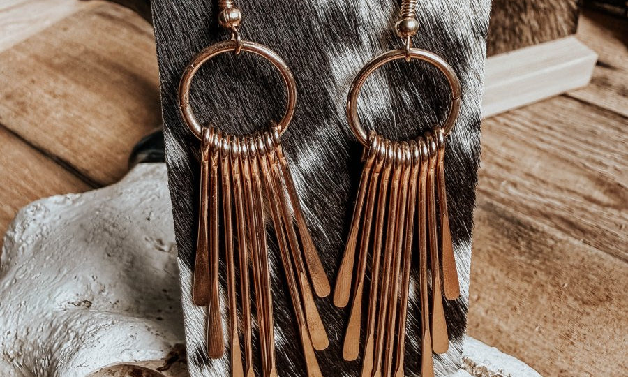 Lassie Tassels – Gold Fringe Western Dangle Earrings | Lightweight Boho Statement Earrings | jewerly | Lassie Tassels – Gold Fringe Western Dangle Earrings | Lightweight Boho Statement Earrings