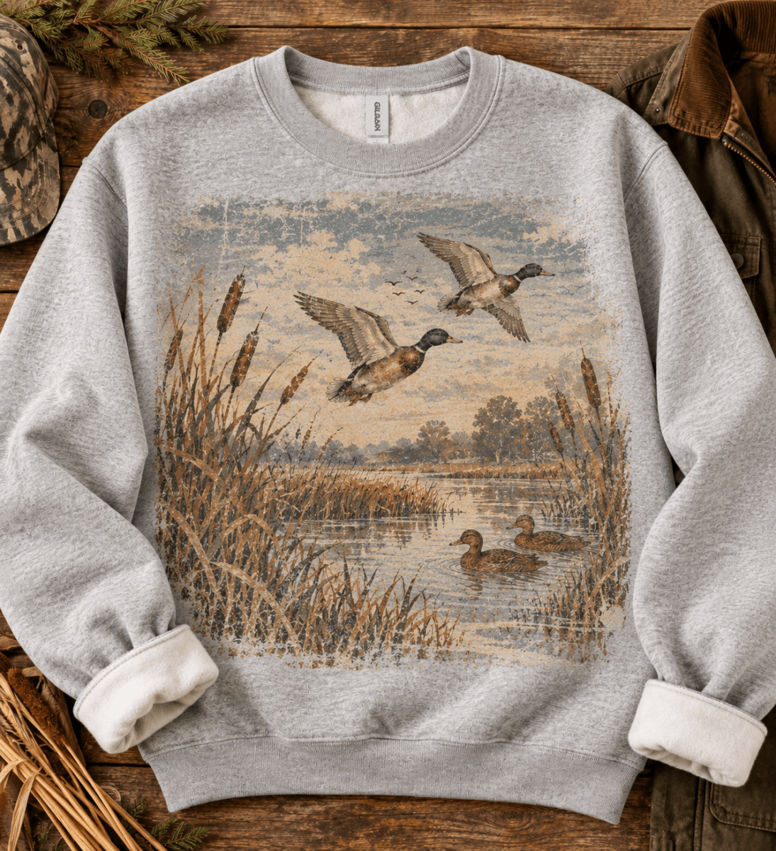 Marsha Vintage Mallard Sweatshirt - Sweatshirt