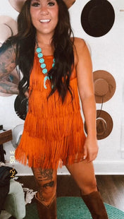 Miles On It Fringe Romper | mini dress |