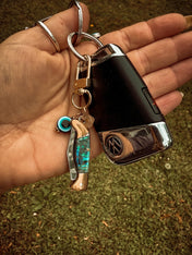 Outlaw Protection Keychain – Mini Knife + Evil Eye Charm | Keychains | Outlaw Protection Keychain – Mini Knife + Evil Eye Charm