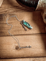 Outlaw Protection Necklace – Sterling Silver Barbed Wire Knife Pendant | necklace | Outlaw Protection Necklace – Sterling Silver Barbed Wire Knife Pendant