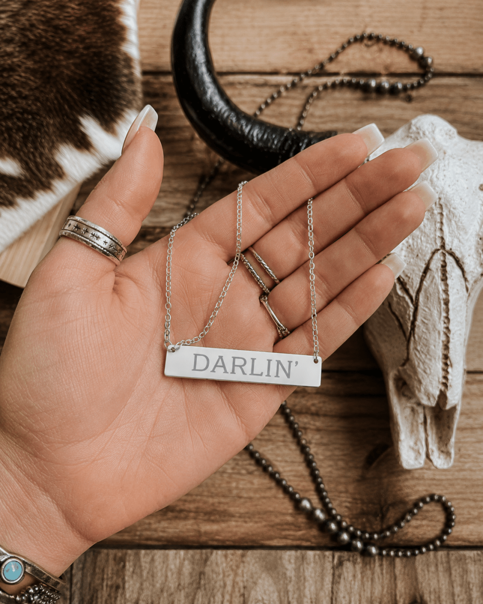 Personalized Western Bar Necklace | Custom Stainless Steel Name Necklace | Accessories | Personalized Western Bar Necklace | Custom Stainless Steel Name Necklace