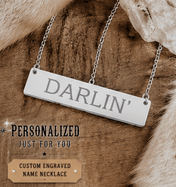 Personalized Western Bar Necklace | Custom Stainless Steel Name Necklace | Accessories | Personalized Western Bar Necklace | Custom Stainless Steel Name Necklace