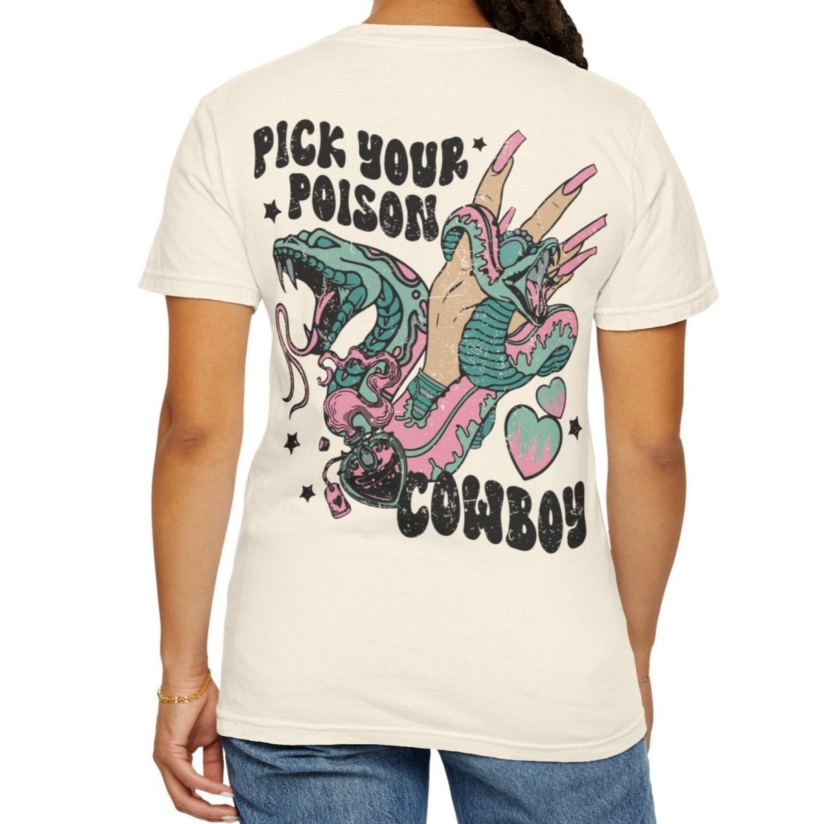 Pick Your Poison Cowboy Western Graphic T-Shirt - T-Shirt