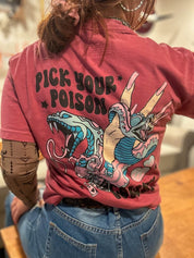 Pick Your Poison Cowboy Western Graphic T-Shirt - T-Shirt