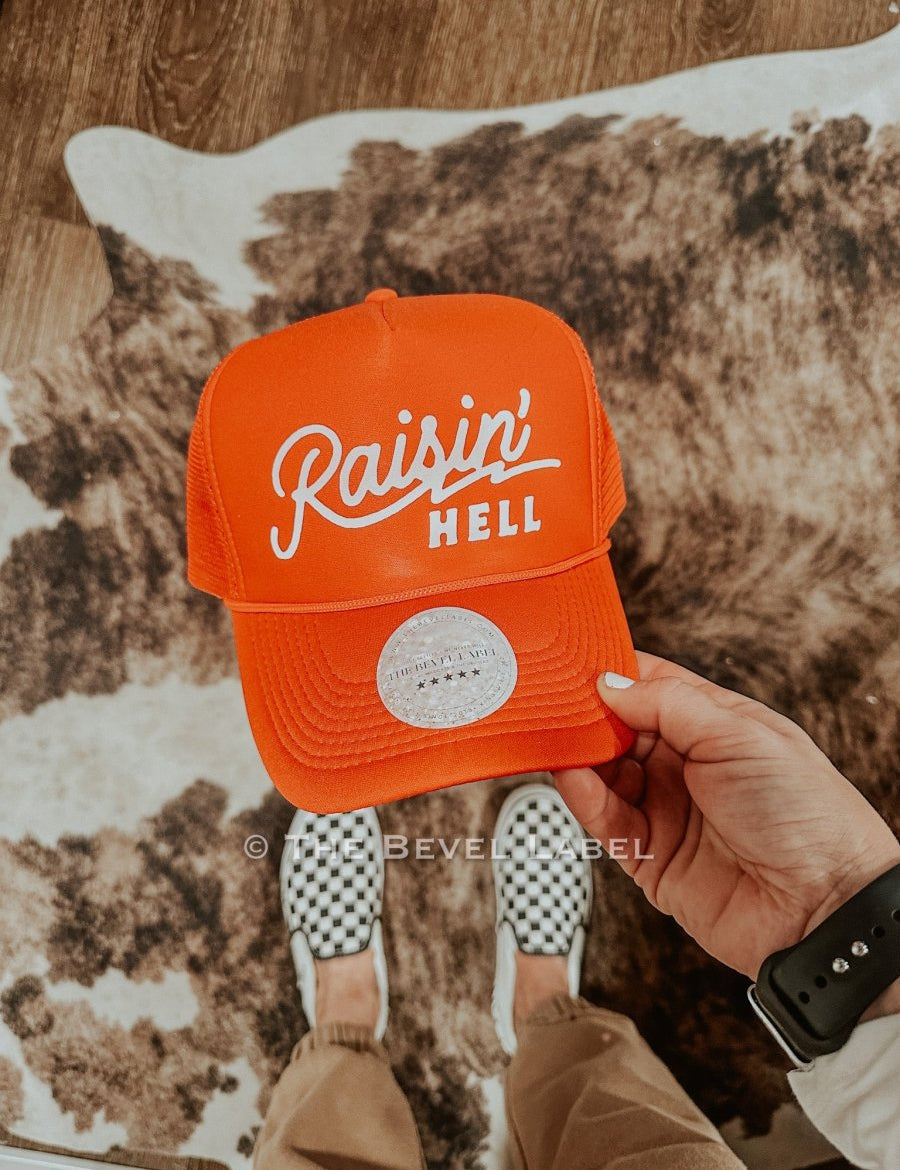 Raising Hell Trucker Hat | trucker hat | Raising Hell Trucker Hat