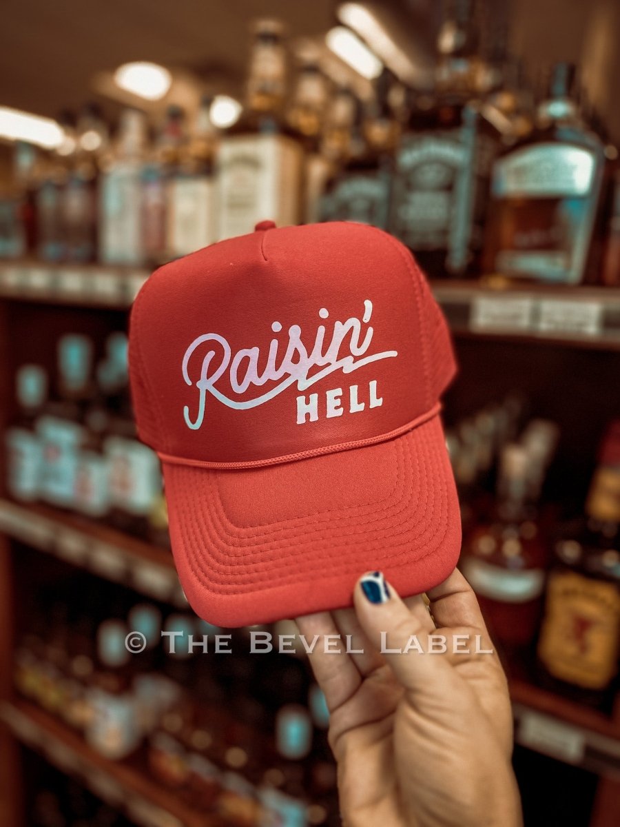 Raising Hell Trucker Hat - The Bevel Label