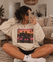 Retro Horror Show Sweatshirt | Vintage Slasher Graphic Crewneck | Halloween Horror Movie Sweatshirt | Cream Oversized Graphic Pullover | Sweatshirt | Retro Horror Show Sweatshirt | Vintage Slasher Graphic Crewneck | Halloween Horror Movie Sweatshirt | Cream Oversized Graphic Pullover
