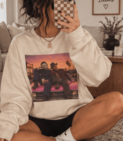 Retro Horror Show Sweatshirt | Vintage Slasher Graphic Crewneck | Halloween Horror Movie Sweatshirt | Cream Oversized Graphic Pullover | Sweatshirt | Retro Horror Show Sweatshirt | Vintage Slasher Graphic Crewneck | Halloween Horror Movie Sweatshirt | Cream Oversized Graphic Pullover