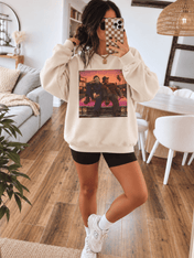 Retro Horror Show Sweatshirt | Vintage Slasher Graphic Crewneck | Halloween Horror Movie Sweatshirt | Cream Oversized Graphic Pullover | Sweatshirt | Retro Horror Show Sweatshirt | Vintage Slasher Graphic Crewneck | Halloween Horror Movie Sweatshirt | Cream Oversized Graphic Pullover